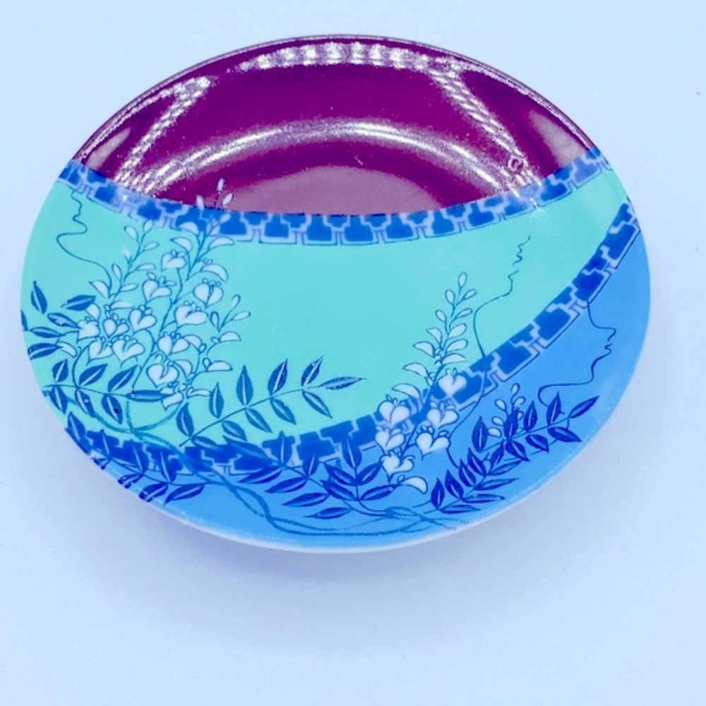 Franklin Mint Miniature Porcelain Nabeshima- fu Seiji Sometsuke Sabine Plate